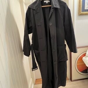 Uniqlo Black Trench Coat for Women